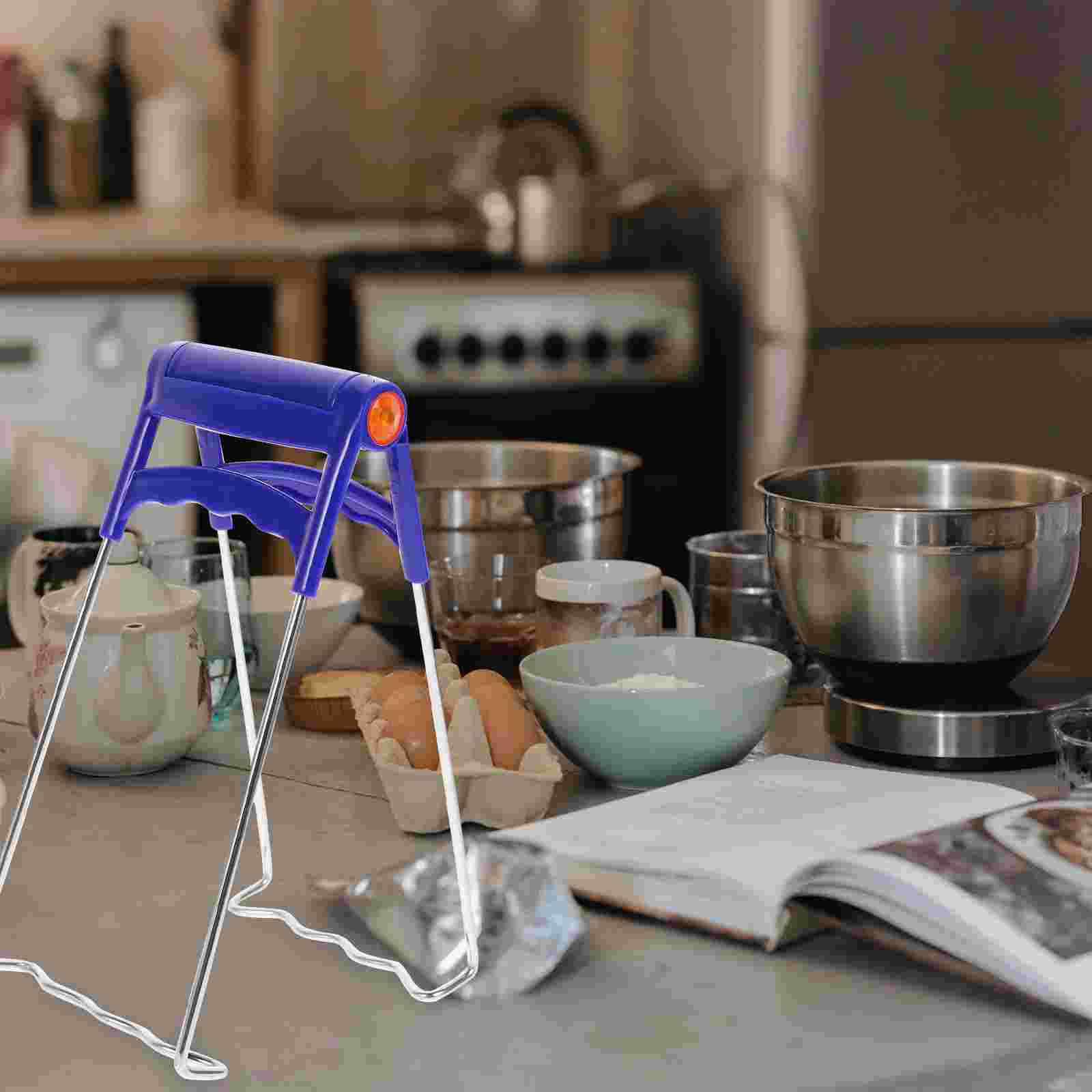 

Подъемник для горячих блюд из нержавеющей стали, Захват для тарелок, Зажим, Кухонная утварь, Щипцы для захвата кастрюль, Для микроволновых печей, Для домашнего бара 18.00X9.00X3.00CM синий