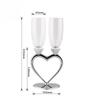 A Set Heart-shaped Crystal Champagne Glasses Wedding Gifts Party Couple Pairs Wine Accessories Tall Glasses Whiskey Glasses