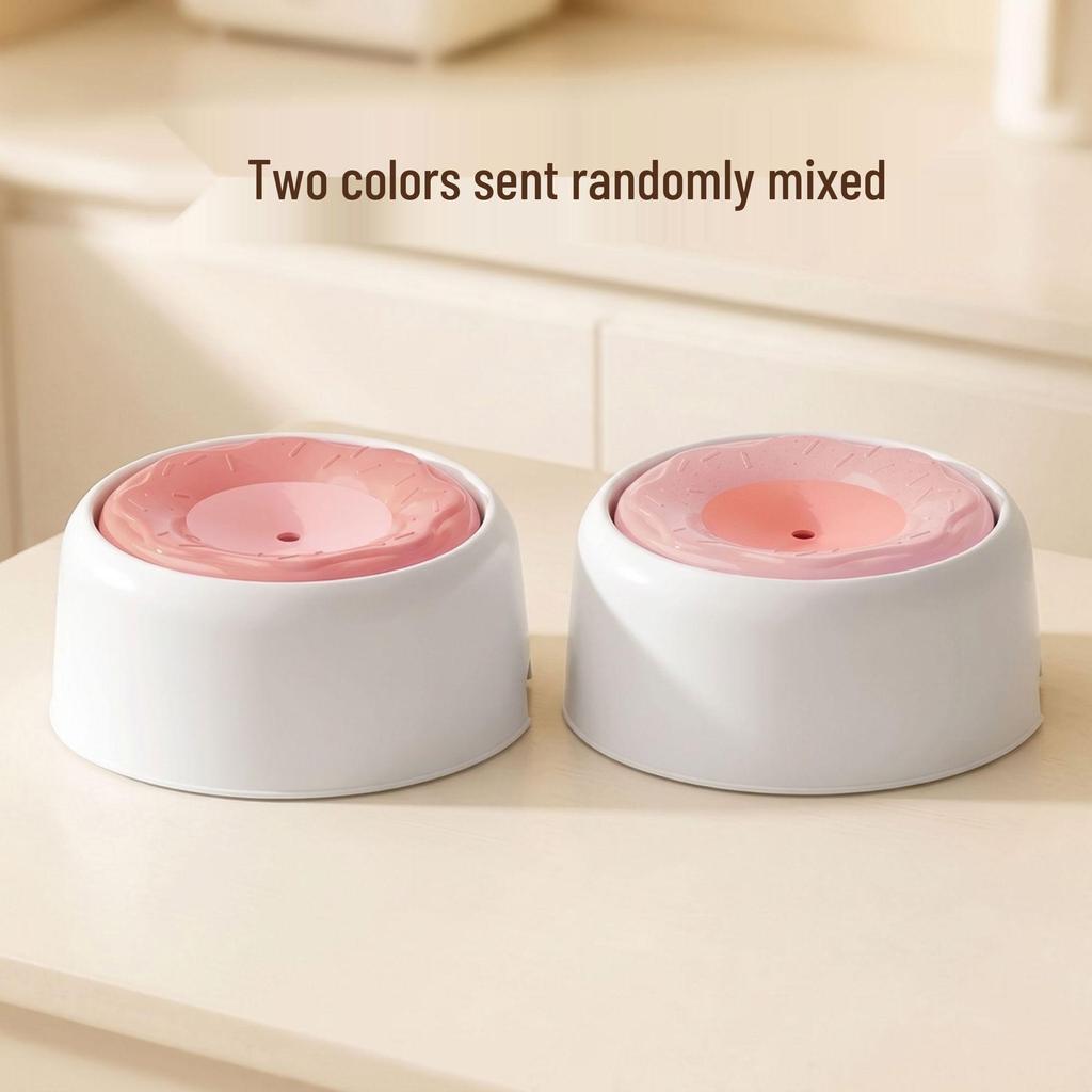 Anti-Splash Pet Water Bowl: No-Wet Mouth, Large Capacity, Anti-Tip, Detachable & Easy To Clean