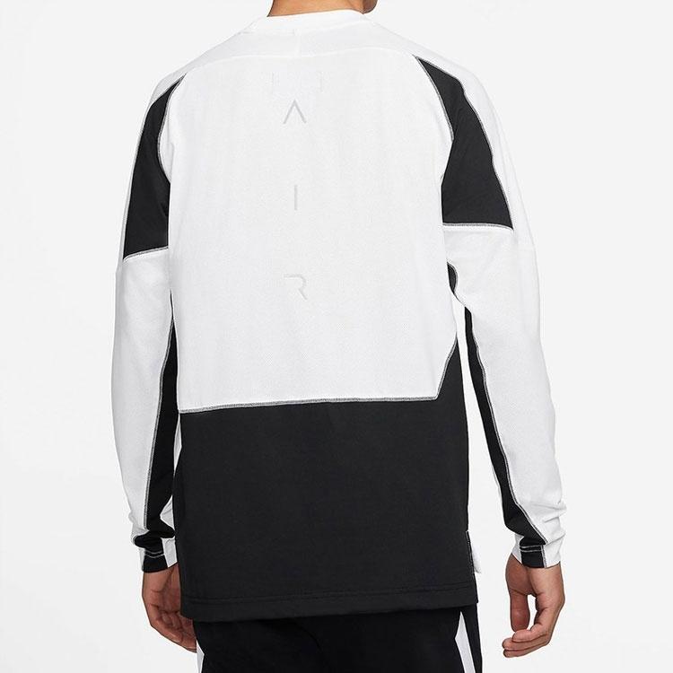 Air Jordan Jumpman Colorblock Quick Dry Round Neck Long Sleeves White Men's CV2352-100