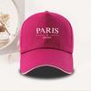 Paris France Eiffel Tower Print Baseball Cap Unisex Polyester Outdoor Casual Duckbill Hat