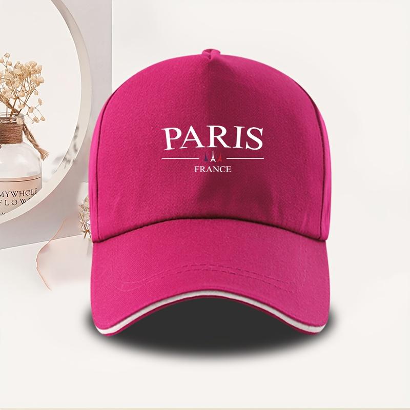 Paris France Eiffel Tower Print Baseball Cap Unisex Polyester Outdoor Casual Duckbill Hat