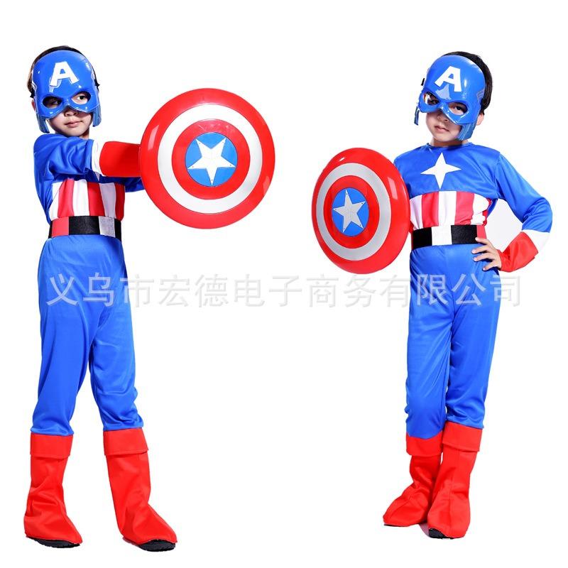 Halloween Kindertag Captain Kostüm Schild Junge Avengers Superhelden Kostüm