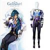 Ensemble de costume Cosplay Original Genshin Impact Pour Kaeya Design Imprimé Ethnique Tribal