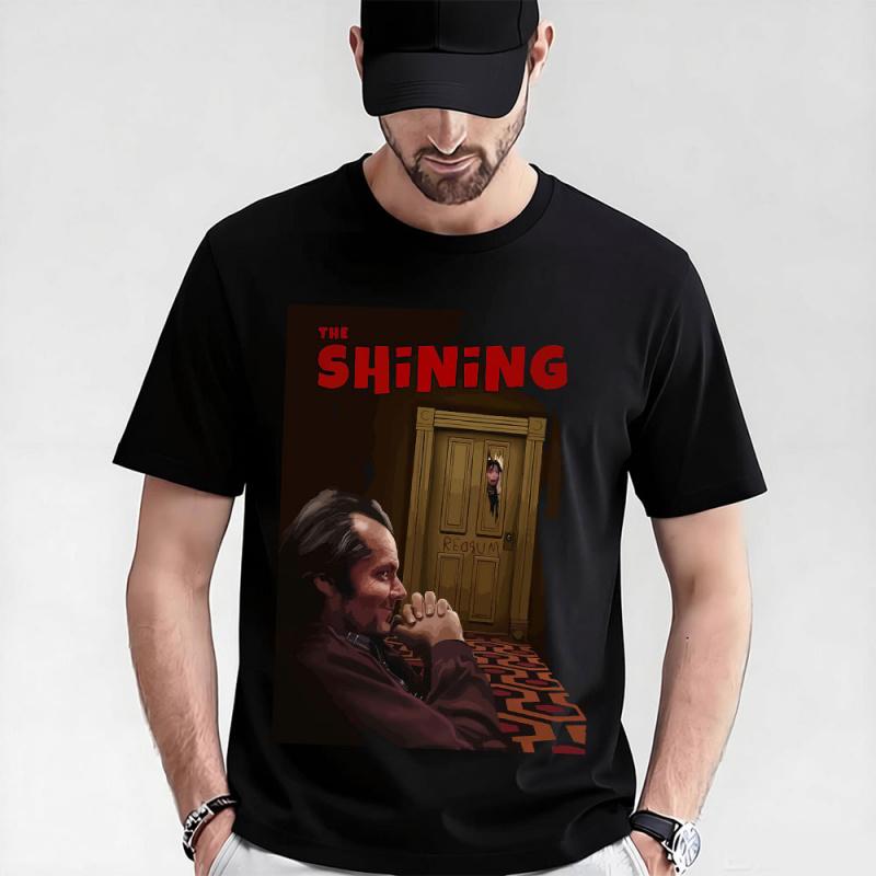 80s Vintage Horror movie The Shining Halloween Gift T-shirt 0610 Stephen King Serial killer pri