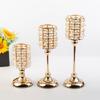 Crystal Candle Holder for Table Centerpieces Wedding Candle Stand Christmas Gift