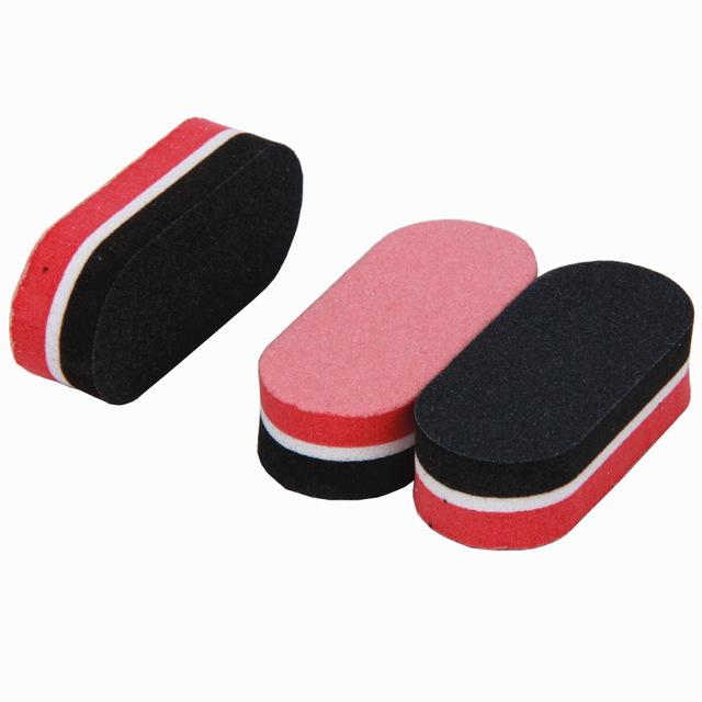 40Pcs Mini Mix Colorful Nail File Sponge Sanding Grinding Professional Manicure Buffer Files