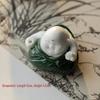Creative Zongzi Ceramic Incense Holder - Indoor Incense Burner and Dragon Boat Festival Ornament Souvenir.