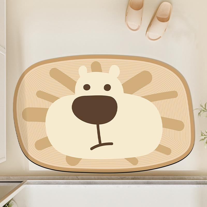 

Милый инопланетный мультяшный диатомовый коврик для ванной комнаты, впитывающий коврик для ванной комнаты, быстросохнущий, нескользящий, прочный 40 * 60Cm (diatom mud)