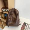 Men's Leather Backpack Large Capacity Travel Backpack Student School Bag Female Computer Bag