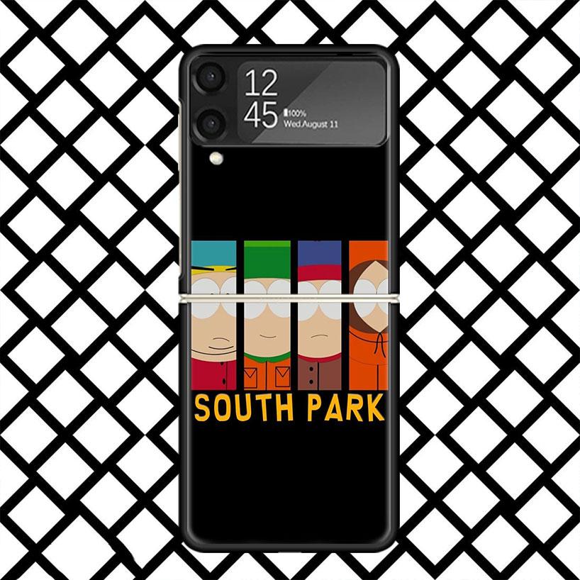 Cartoon S-South P-Parkes Phone Case For Samsung Z Flip 7 6 5 4 3 Galaxy ZFLIP7 ZFlip6 5G Flip5 Flip4 Flip3 5g Black Hard Cover