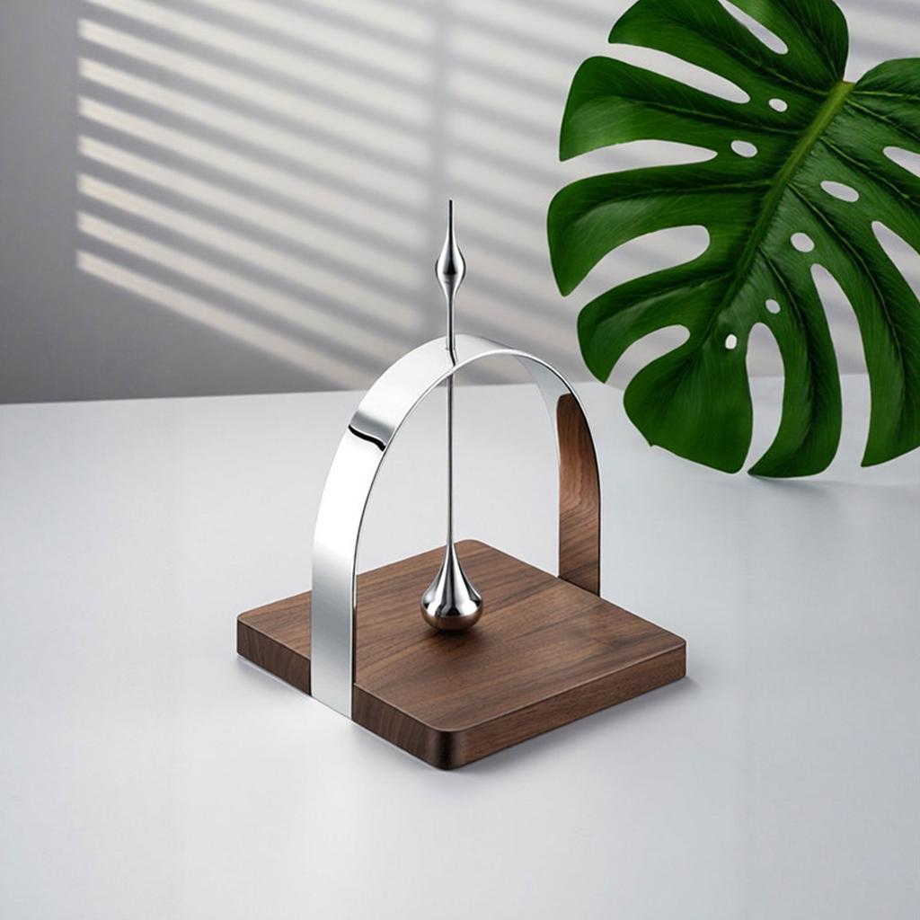 Napkin Holder Exquisite Stainless Steel Walnut Napkin Dispenser with Weighted Arm for Kitchen Restaurant Hotel