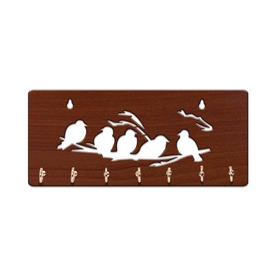 Key Holder for Home Decor Stylish | Key Stand | Key Hangers for Wall | Key Chain Holders for Wall | (7 Hooks, 5 Birds)