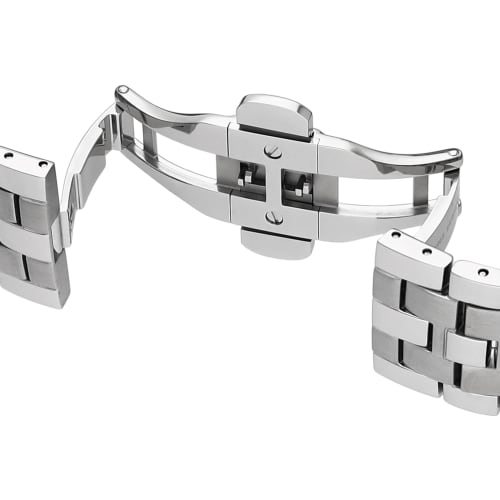 Hamilton Jazzmaster CHRONO Men's Watch, Black Dial, Stainless Steel, Sapphire Crystal, Quartz Movement, 100M Water Resistance, 42mm, Swiss Made, H3261