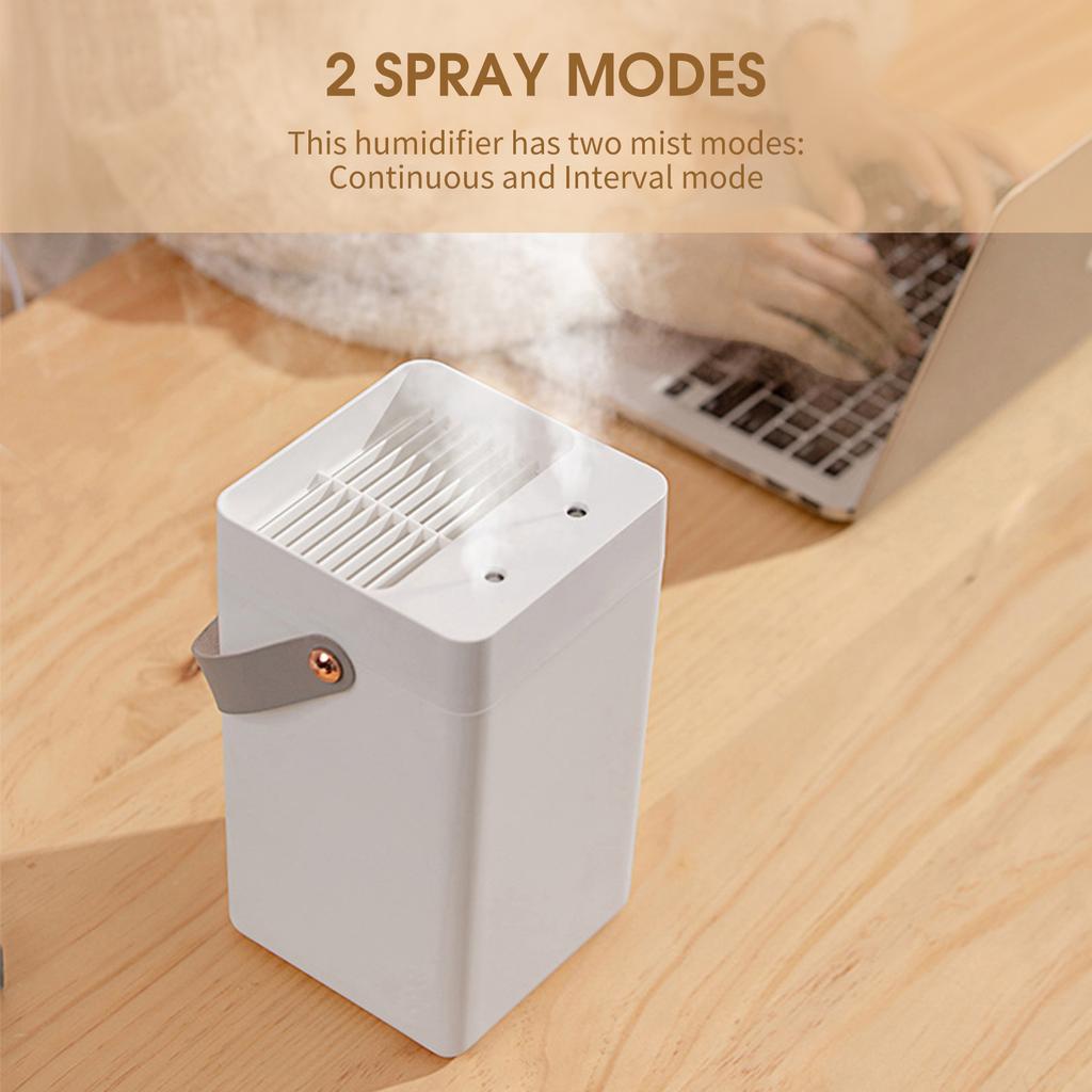 3L Mist Humidifier Dual Spray Cool Mist Humidifier Quiet USB Powered Bedroom Humidifier 2 Spray Modes Top-Fill Humidifier for Room Car