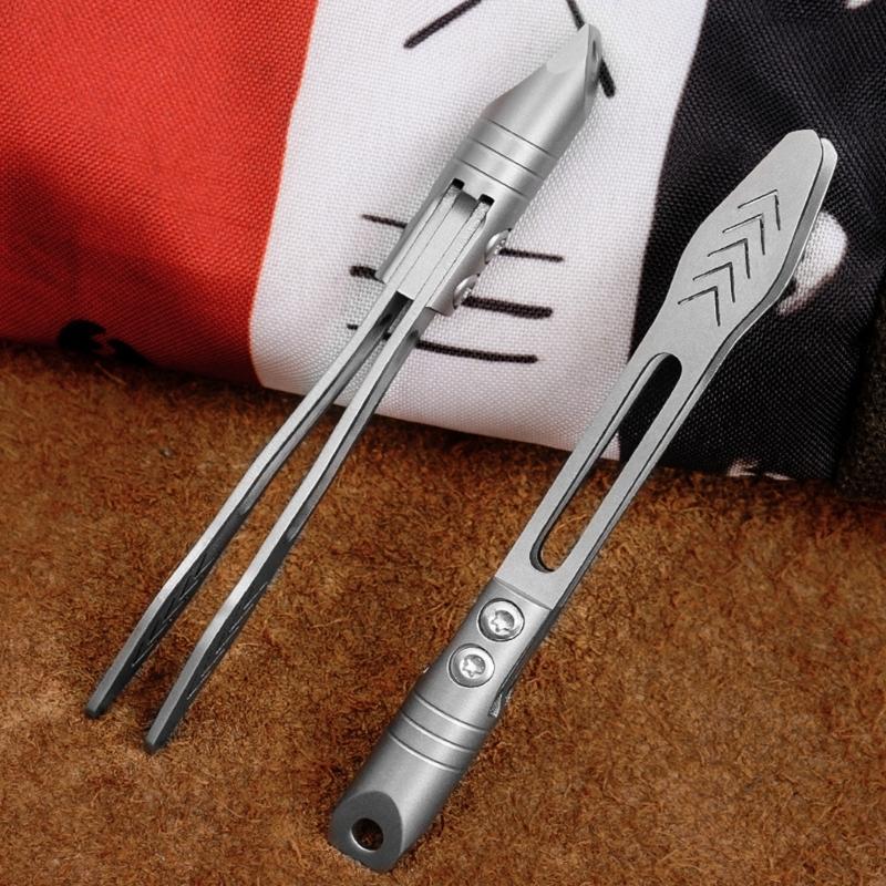 Alloys Precisions Tweezers Keychains Multiple Use Tool for Crafts Electronics and Cosmetic Applications