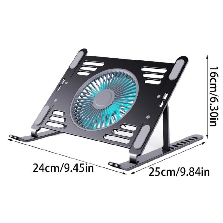 Laptop Cooling Pad Laptop Stand With Foldable Aluminum Stand And Variable Speed Controls Laptop Support Holder