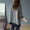 Sweater Coat for Women Knit Loose Stretchy Sweater V Neck Loose Thickened Tops Casual Oversize Cardigan Jacket