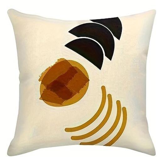 Geometric Lines Decorative Pillowcase, Ultra-soft Polyester Material Living Room Sofa Backrest Car Pillowcase Home Decoration