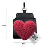 Niedliche Retro Rote Herzen Auto Aufbewahrungstasche Lüftungsschlitz Hängende Leder Organizer Box Brillen Handyhalter Auto Innenzubehör