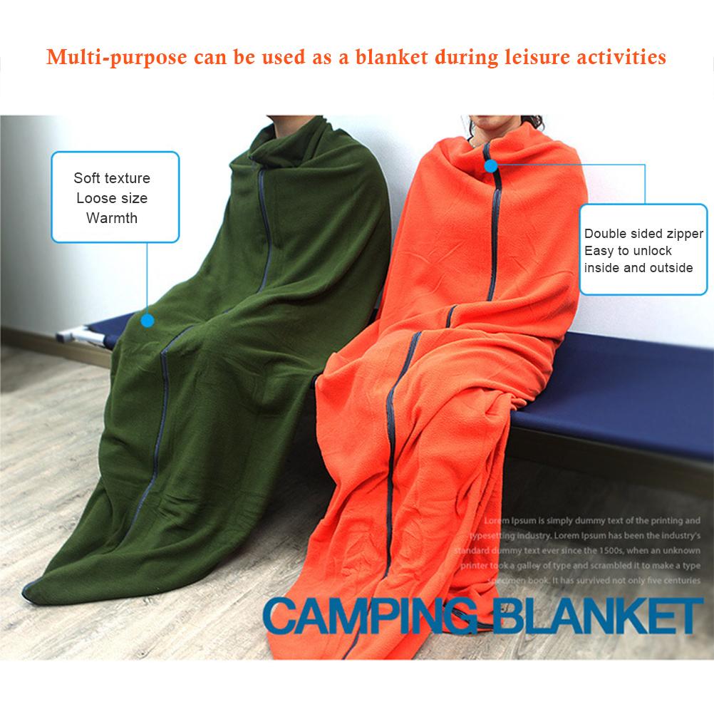 Multi Purpose Fleece Sleeping Bag Liner Leisure Blanket Camping Sleeping Mat