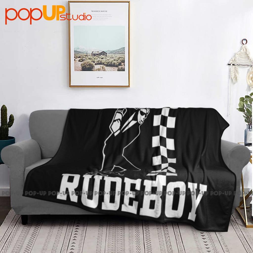 Skanking Rudeboy Ska Trojan Skinhead Scooterist Selector Ultra-Soft Blanket Quilt Winter Sofa Cover Bed Covers