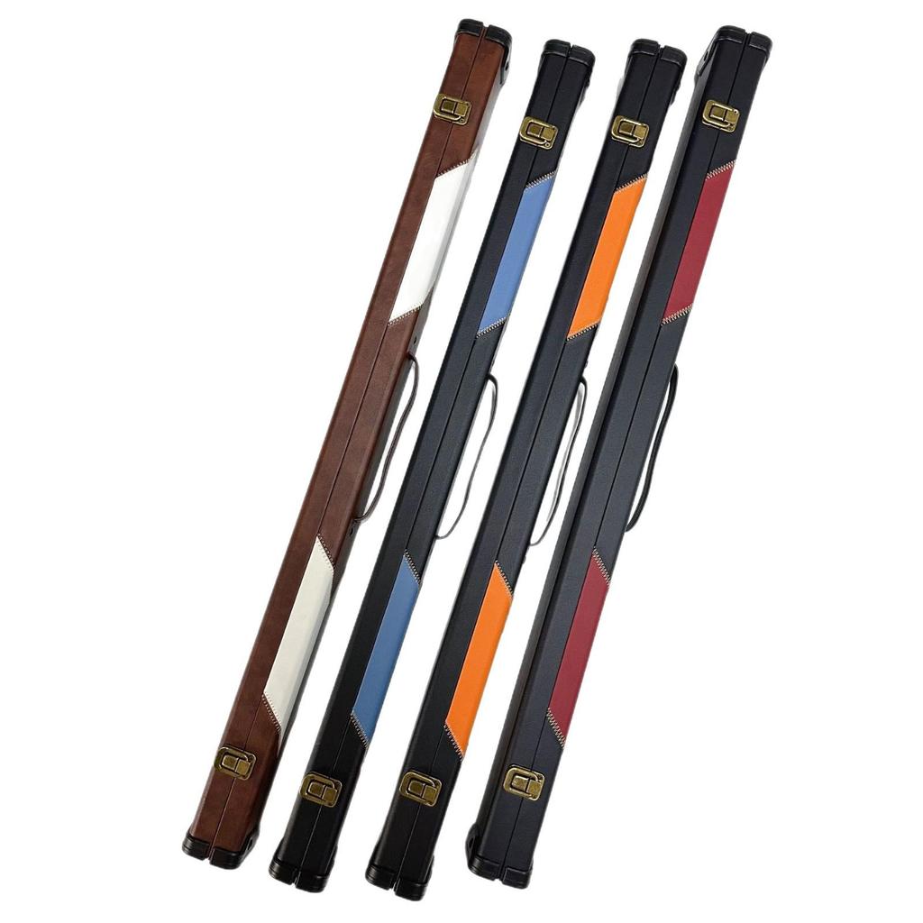 Billiard Cue Case 1/2 Cue Box Nine Ball Pool Cue Bag with Big Head Compartment