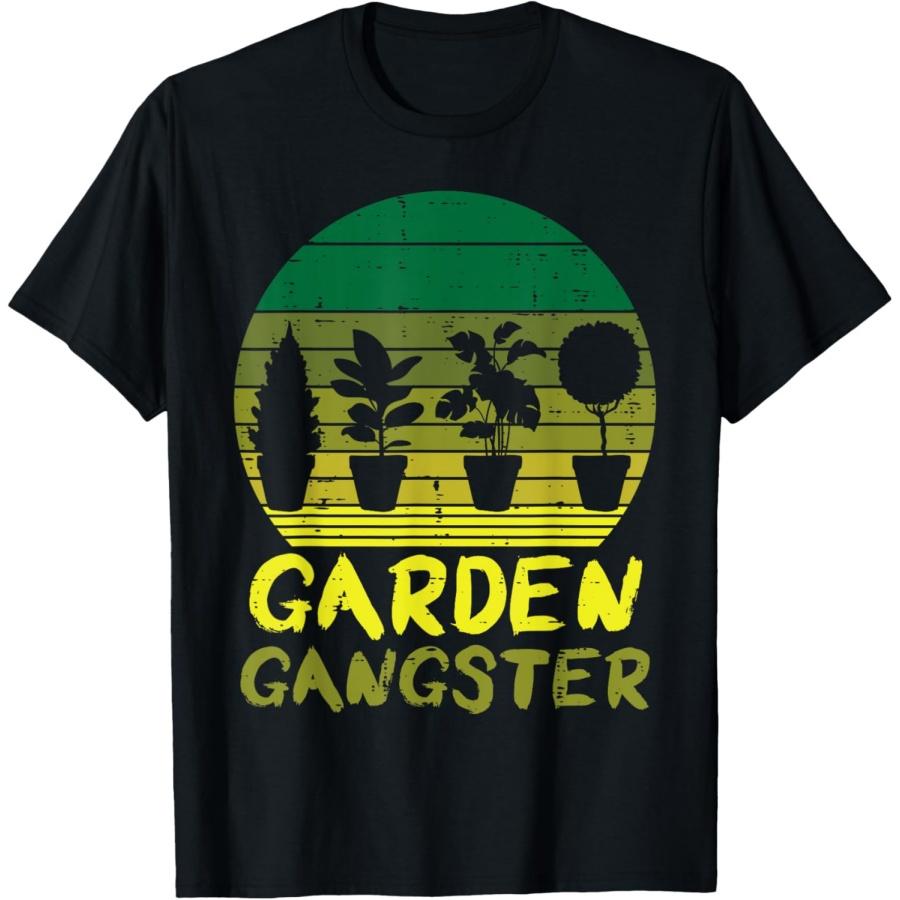

Garden Gangster Funny Gardening Plant Gardener Men Women T-Shirt XXXXXL чорний