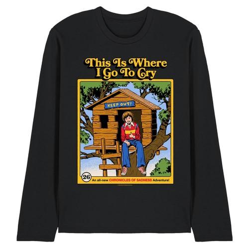 Steven Rhodes Unisex Adult This Is Where I Go Long-Sleeved T-Shirt