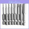 Set Hexhead 8pcs Allen Bit Quick Change Connect Driver Power Drill Metric Tool