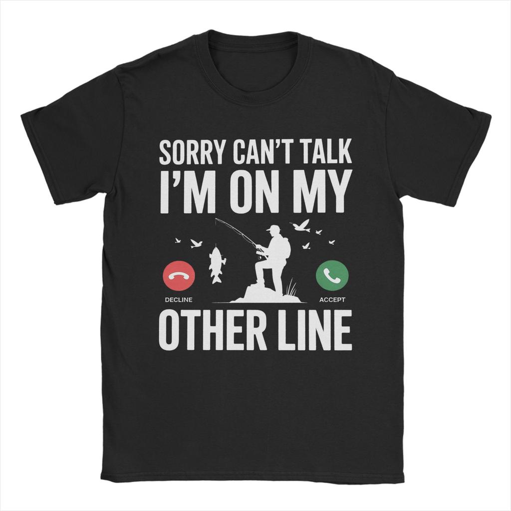 Unisex Unisex Sorry Cant Talk Im On My Other Line Shirt Cotton Fashion TShirt Top Clothing