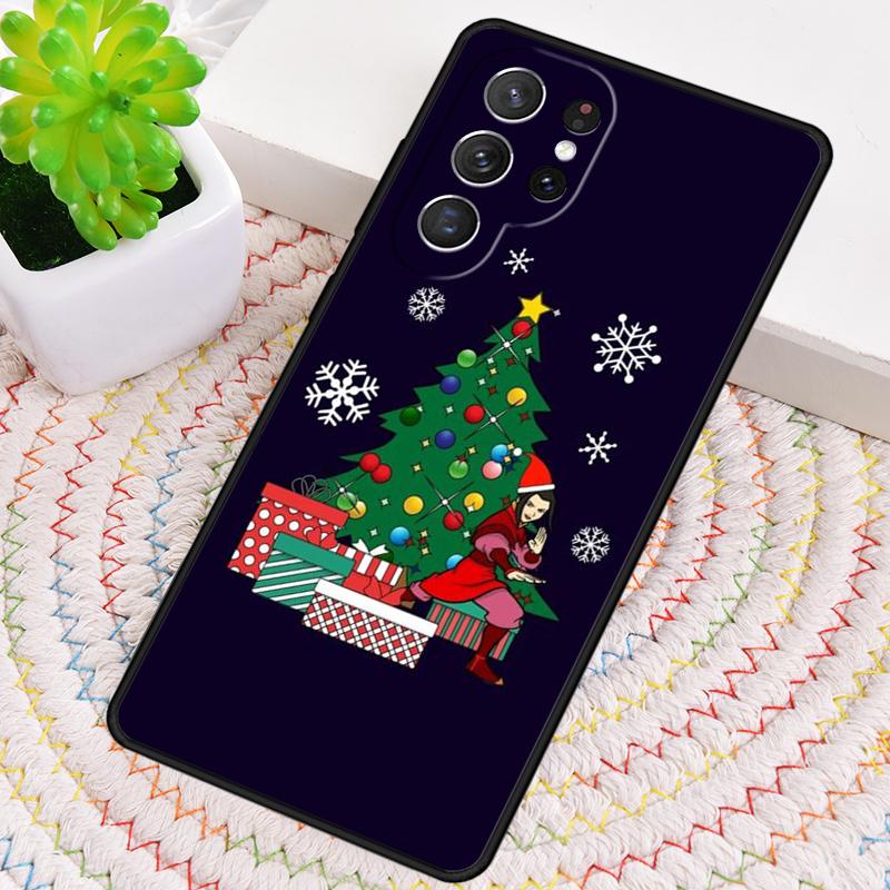Weihnachts Mädchen Baum Geschenk Handyhülle für Samsung Galaxy note 10 pro S26 Ultra S23 S24 FE S25 S21 S22 PLUS stoßfest Hülle