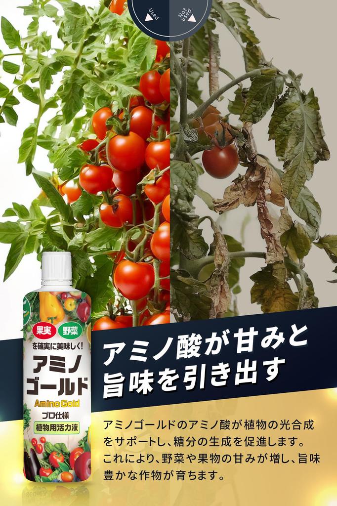 For plants wilted by extreme Amino Gold Plant Nutrient for and Amino and Fulvic 500ml heat Revitalizer, Vegetables, Fruits, Flowers, Acids, Acid,