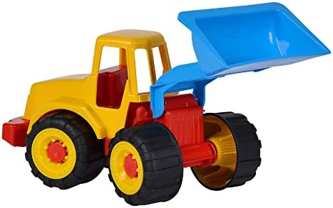 LKW Kipper with Excavator Toy Set, 29cm/36cm, Soft Rubber Tires, Sand Play Toys for Kids Ages 10 Months and Up