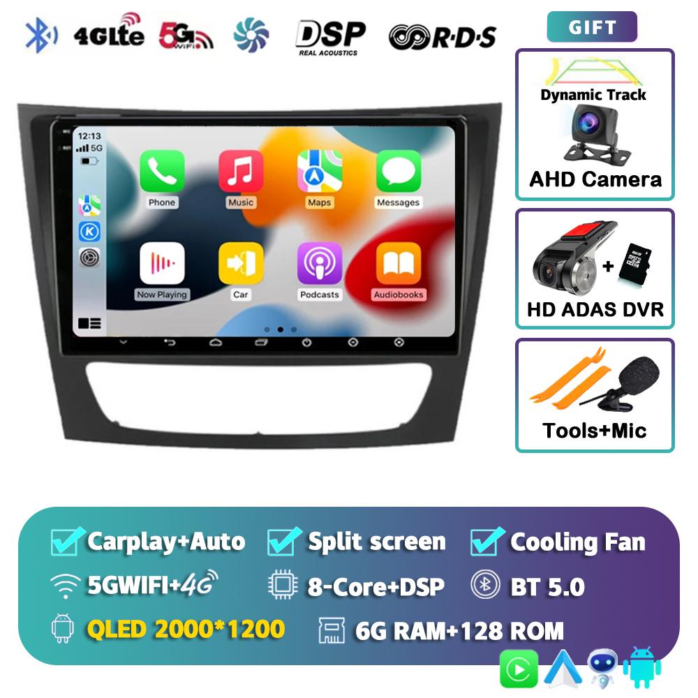 Android 14 Carplay Car Multimedia For Mercedes Benz E-class W211 E200 E220 E300 E350 E240 E270 E280 CLS CLASS W219 2 Din Stereo