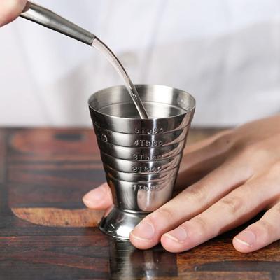 75ML Food Grade Measuring Cup Large-Capacity Reusable Comfortable Grip Cocktail Jigger