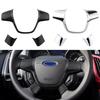 Car Steering Wheel Trim Cover Sticker for Ford Focus 3 MK3 Sedan Hatchback Kuga Escape 2012 - 2014 Car Styling Accessories