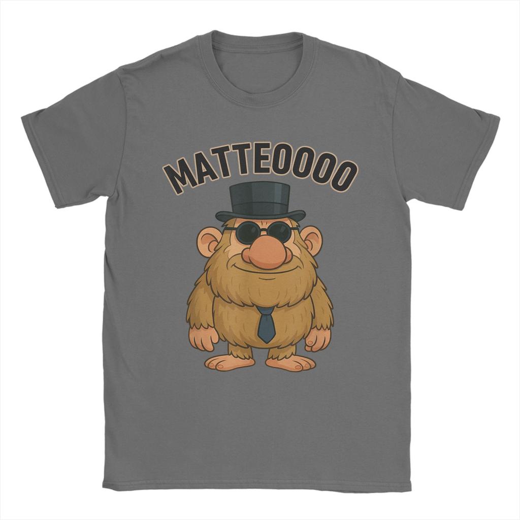 Matteo Mateo Cotton T Shirt Men Summer Italian Brainrot Meme Matteooo T Shirts O-Neck Fashion Tee Shirt Oversized Hot Sale Tops