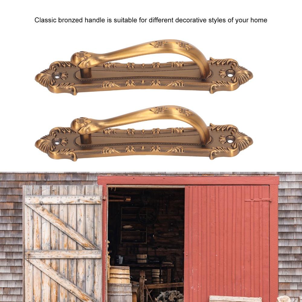 2pcs Sturdy Sliding Door Handle Durable Pull Door Handle Vintage Barn Door Handle  Gate