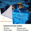 2D Flat - Extra Large Blue Cave Landscape Tapestry in 2D Flat Design - a Vibrant Underwater Scene Featuring Luminous Lights, Mad