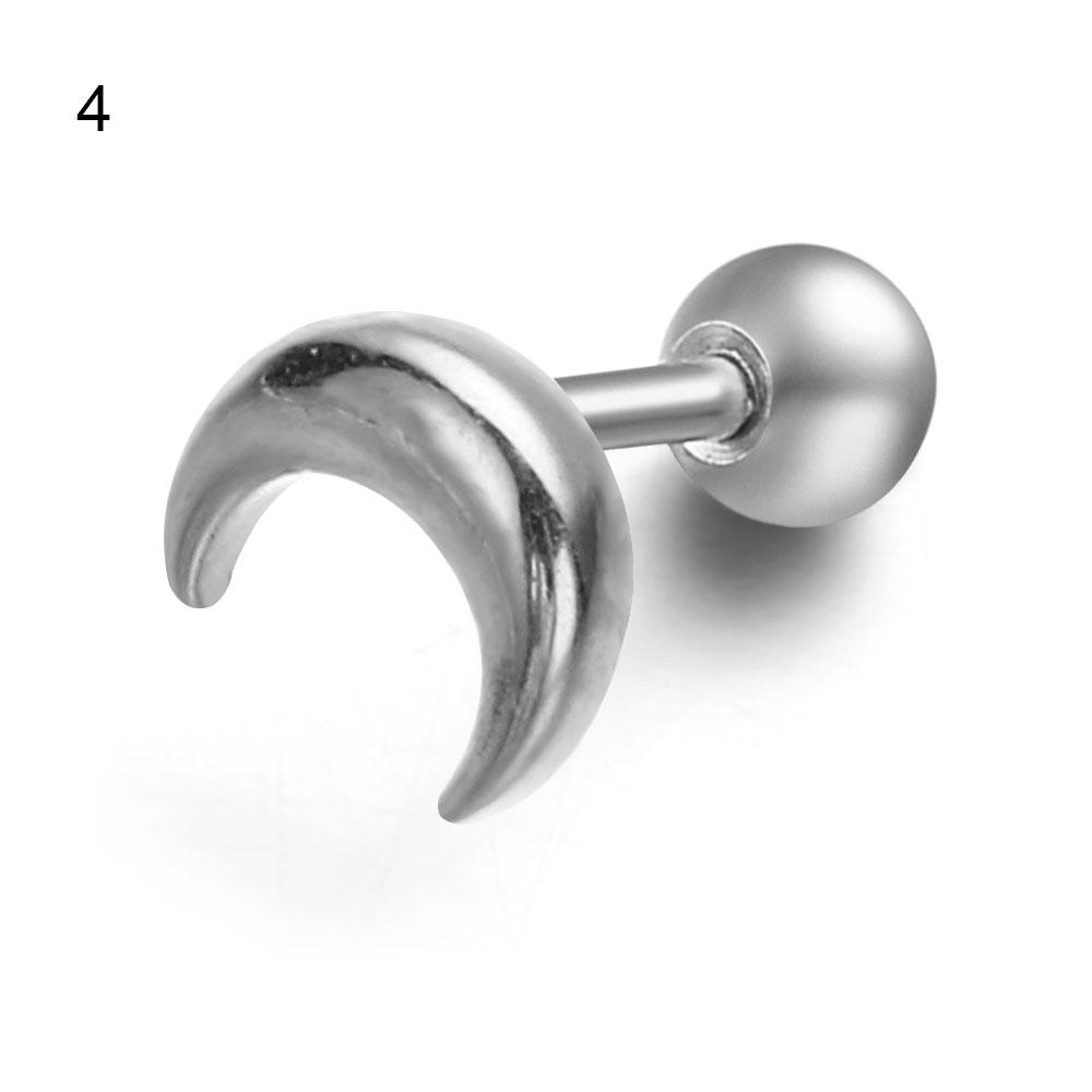 1 Pz Acciaio Al Tanio Arcobaleno Zircone Stella Orecchino A Bottone Per Le Donne Cristallo Ve Tragus Cartilagine Piercing Bellissimi Gioielli Estivi - Foto 3