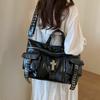 Lightweight Large Capacity Faux Leather Multipurpose Storage Bag for Daily Use