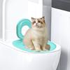Cat Toilet Training Kit Potty Teaching Seat For Kitten Leakproof Non-Stick Cat Toilet Trainer For Apartment Bathroom House