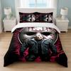 Freitag der 13. Jason Voorhees Schlafzimmer 3-teiliges Bettwäsche-Set Weiches Bettlaken Kissenbezüge Heim-Bettwäsche Dekoration