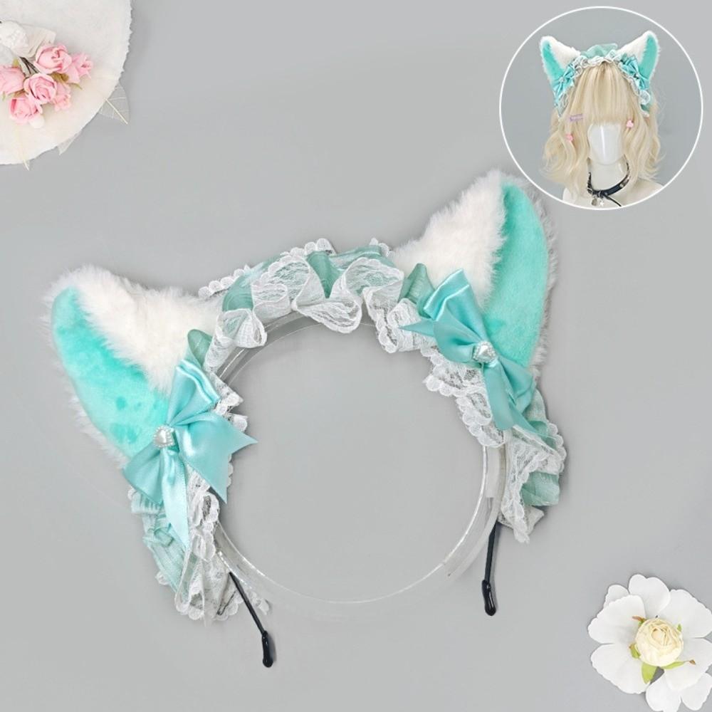 Handmade Cat Ear Headband Lolita Simulation Animal Ears Hairband New Furry Hair Band Cosplay