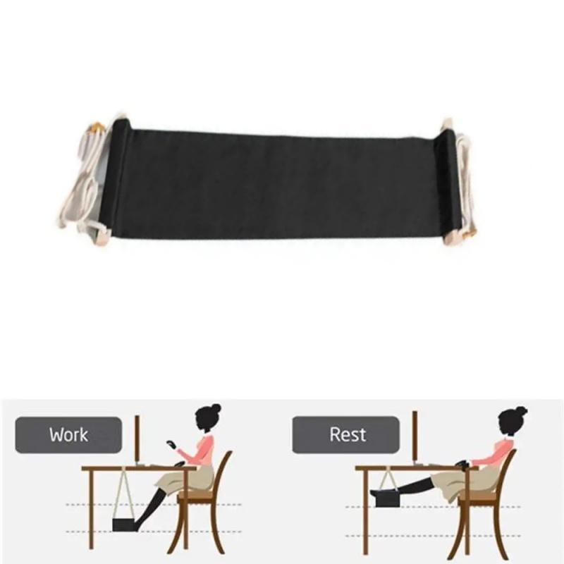 

Креативная подставка для ног, портативная, подвесная подставка для ног под офисный стол, складная ленивая подставка, коврик для ног, универсальные аксессуары для ног чёрный