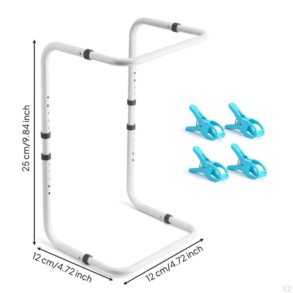 Blanket Lifter with Clips HeightAdjustable Sturdy Bed Cradle for Bedroom,