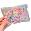20Pcs Hair Ropes Colorful Cartoon Flower Bowknot Frog Decor High Elastic Girl Hair Ties Hair Accessories