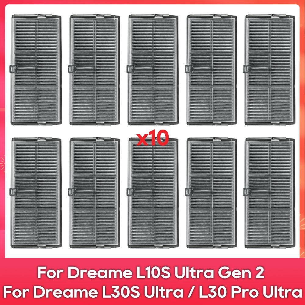 Compatible For ( Dreame L10S Ultra Gen 2, L30S Ultra, L30 Pro Ultra ) Parts Accessories Main Side Brush Filter Mop Rag Dust Bag