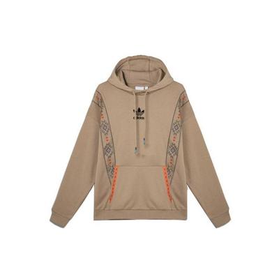 adidas Originals Unisex Khaki Printed Hooded Sweatshirt GV0915